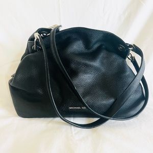 Michael Kors Raven Pebble Leather Black Hobo Bag